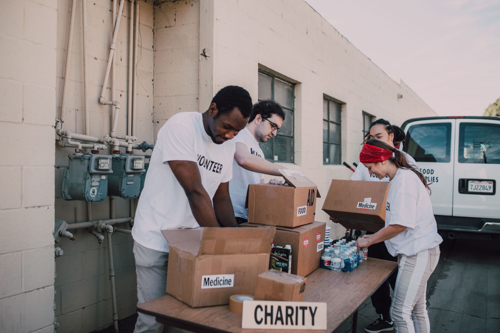 Volunteers supporting local outreach